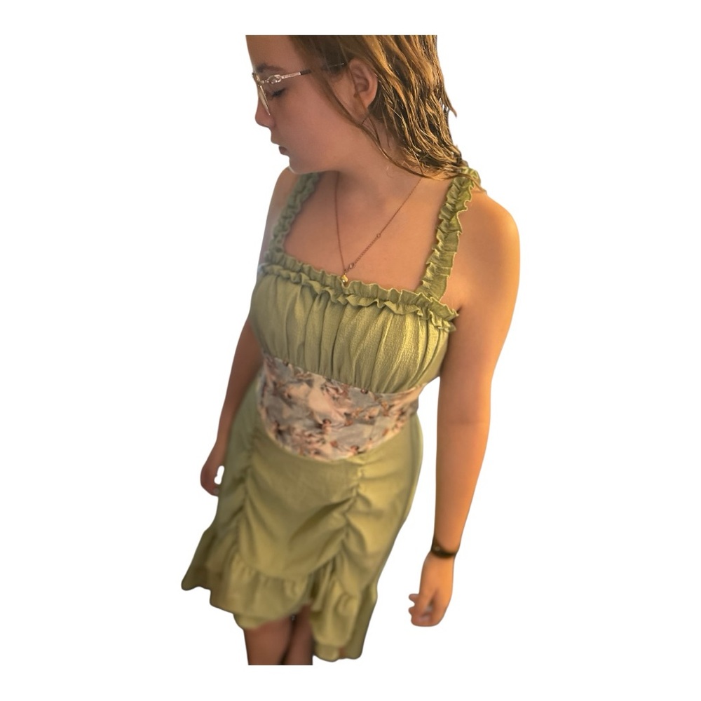 SHEIN Textured Olive Green Top